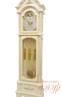 Часы напольные Золотой иней IVORY CR-9229-PG-Iv